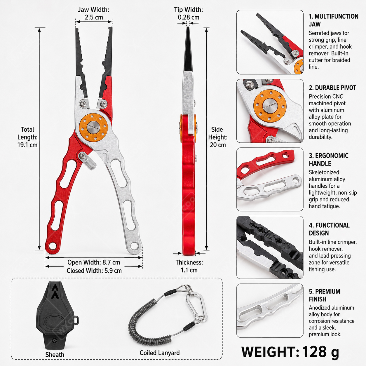 WXCOO Splitringtang Haakverwij - Fishing Hook Remover recensie en prijs