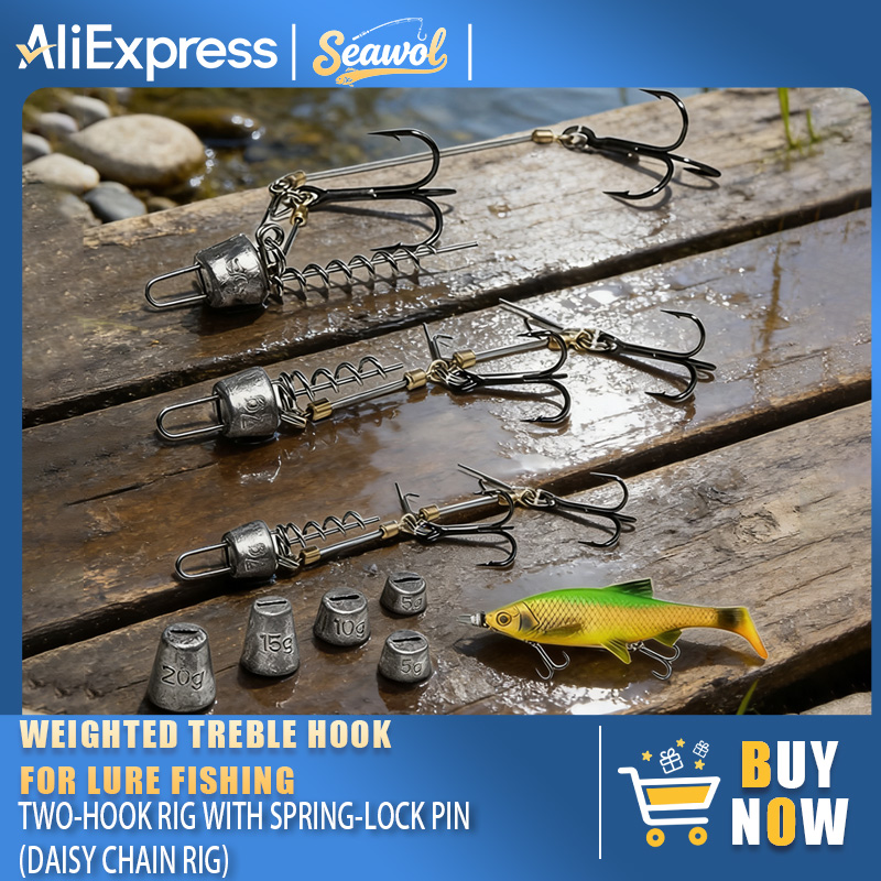 Vishaaksets Stalen Leader, Gew - Fishing Hook Treble recensie en prijs
